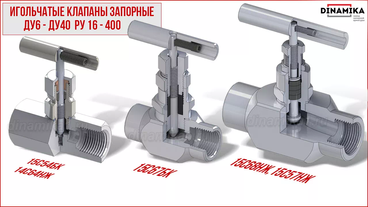 Резьбовые клапаны игольчатые муфтовые в Вологде